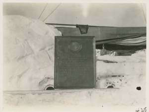 Image: Greely Memorial Tablet on board the Bowdoin
